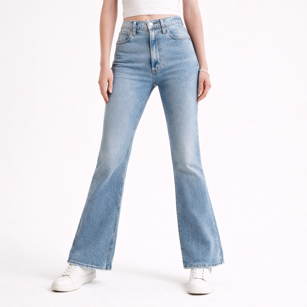 Abercrombie & Fitch Vintage Flare Jeans Women’s 27 Light‎ Wash Retro Denim